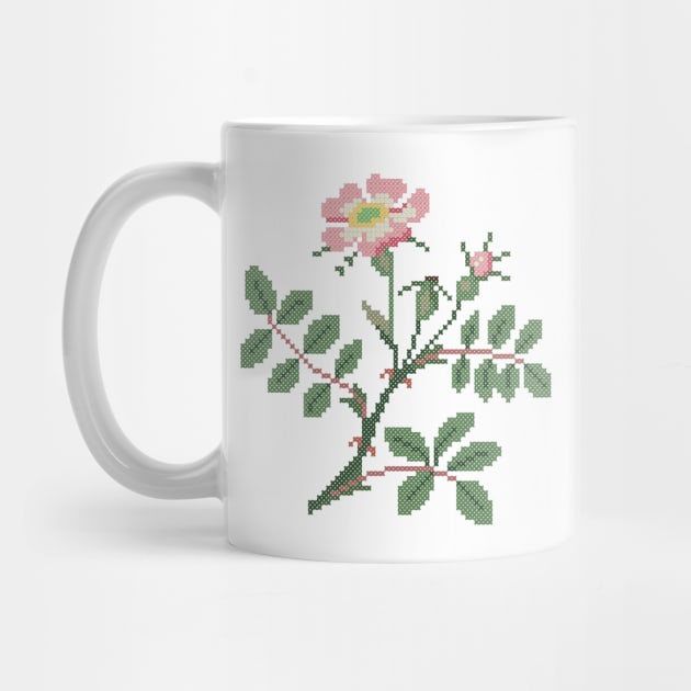 Iowa North Dakota State Flower Wild Prairie Rose by inotyler